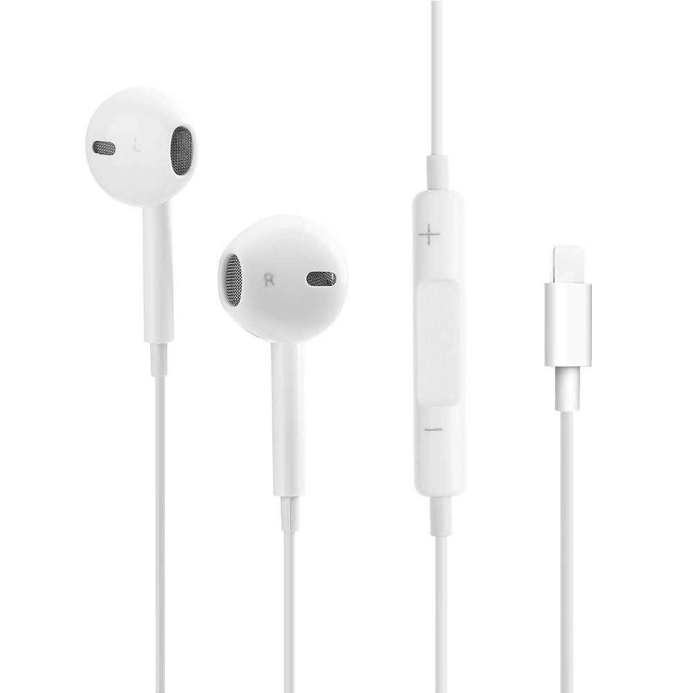 iPhone 8 7 Plus For iOS Apple Earphone Headset Wired Headphone with Mic