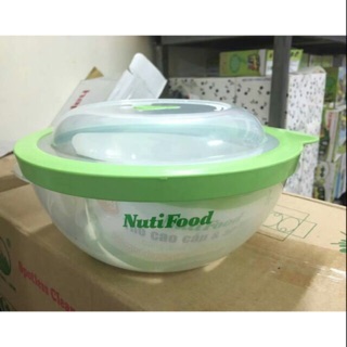 Thố nhựa nutifood nắp hút chân không