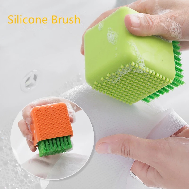 Bàn Chải Xốp Silicon Mềm Dùng Để Giặt Quần Áo Lót Đa Năng Tiện Dụng