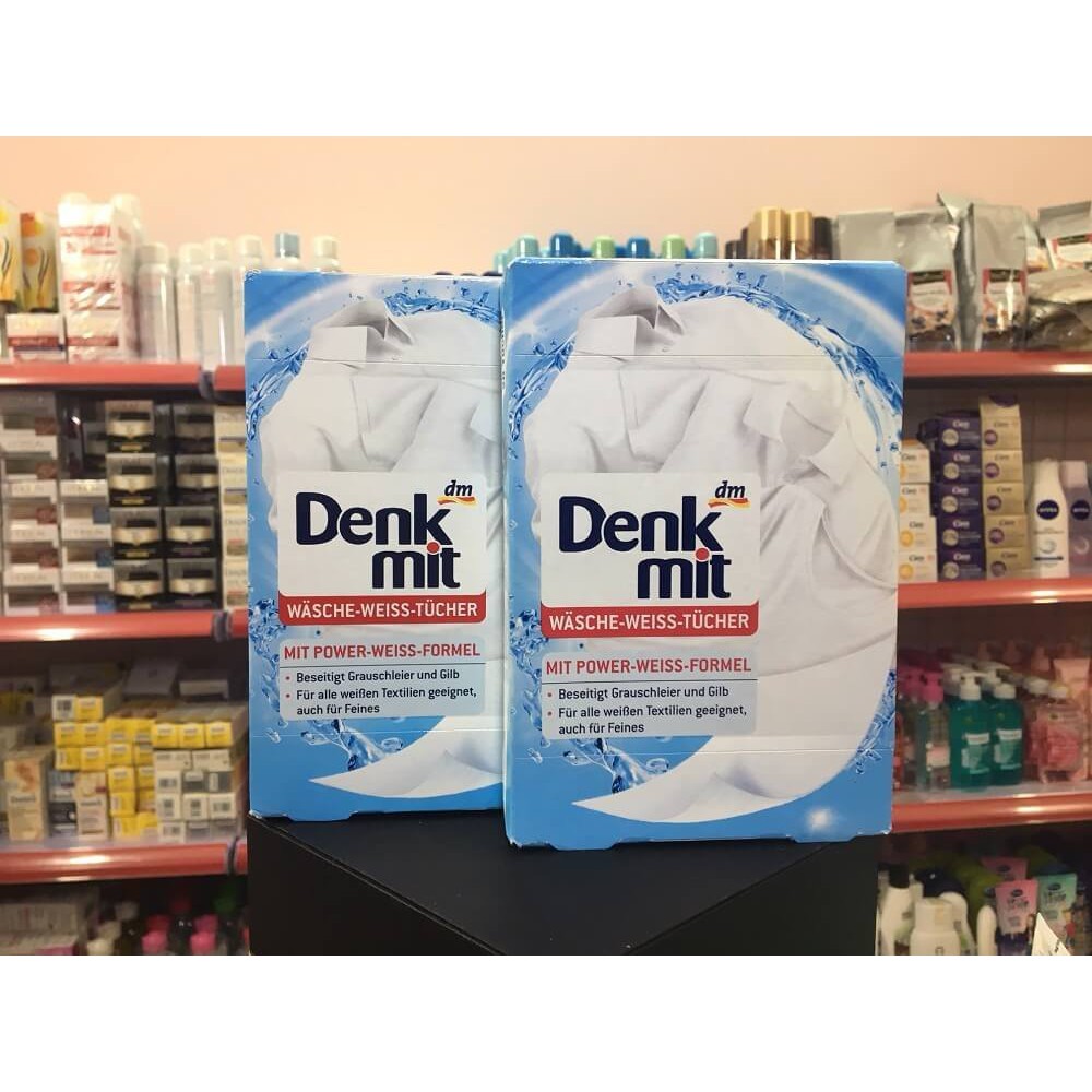 Miếng Giặt Tẩy Trắng Quần Áo Denkmit, 20 Miếng