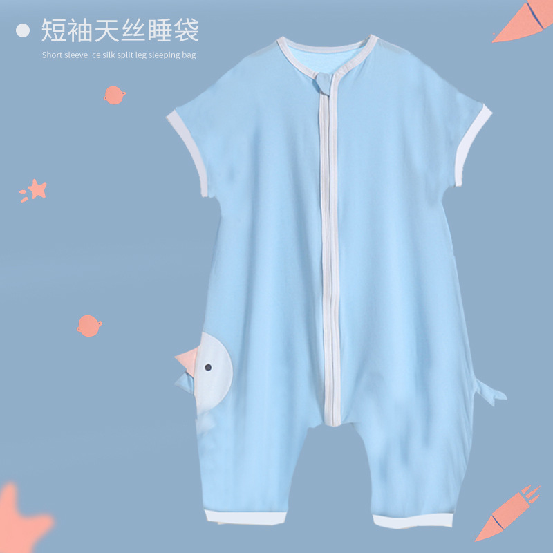 Túi ngủ vải Cotton mỏng thời trang mùa hè cho bé