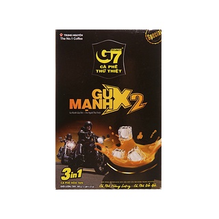CAFE G7 X2 GU MẠNH TRUNG NGUYÊN HOÀ TAN 3IN1