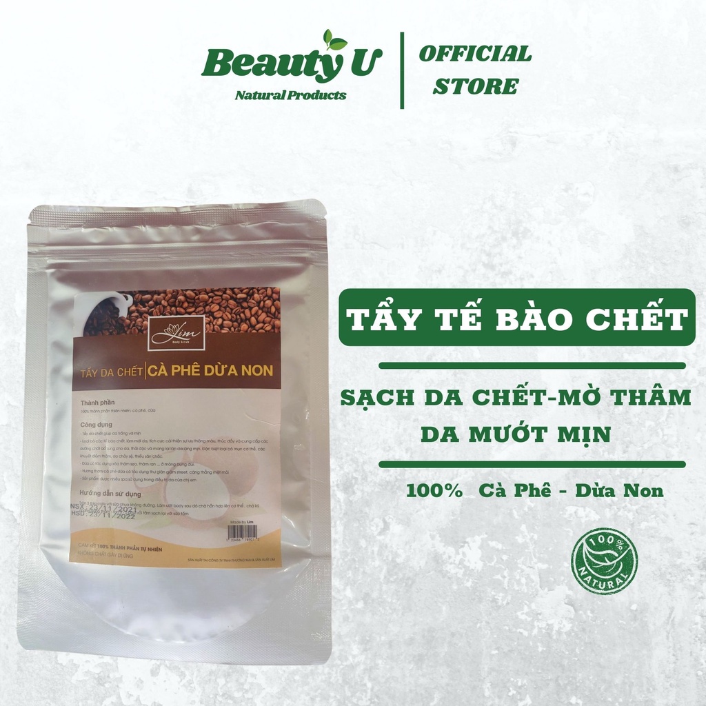 Tẩy Da Chết Tế Bào Chết Body Face Scrub LIM -Handmade- Giảm Mụn Lưng Mông Mờ Thâm Da Mịn Màng Sạch Sâu Giảm Mụn Li Ti