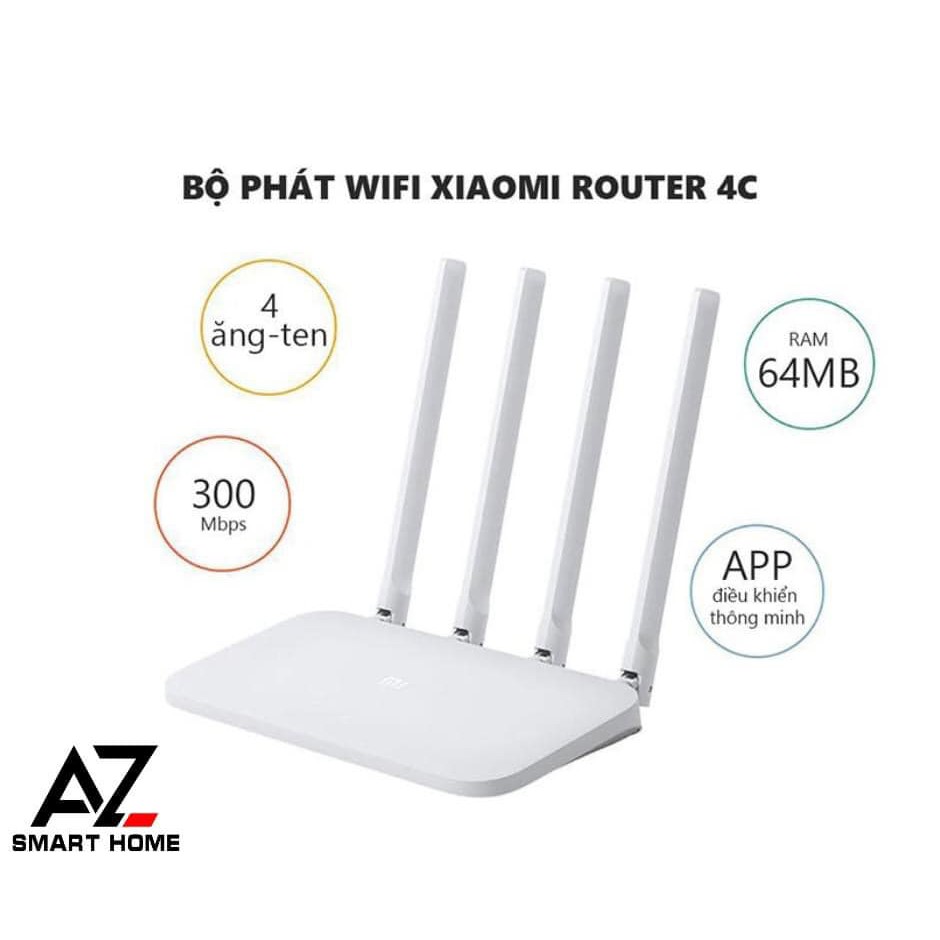 Bộ phát sóng Wifi Xiaomi Router Gen 4C tốc độ cao 300Mbps R4CM