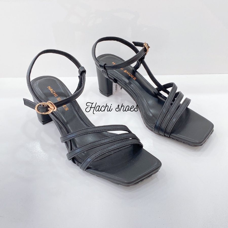 Sandal nữ gót vuông cao 5cm (ảnh thật) - hàng đẹp đế đi không trơn