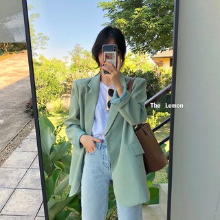 Áo khoác blazer 2 lớp độn vai dày dặn