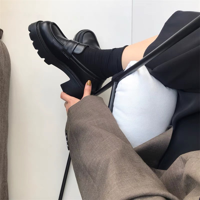 Giày Lolita nữ đế cao - giày Oxford nữ phong cách Ulzzang