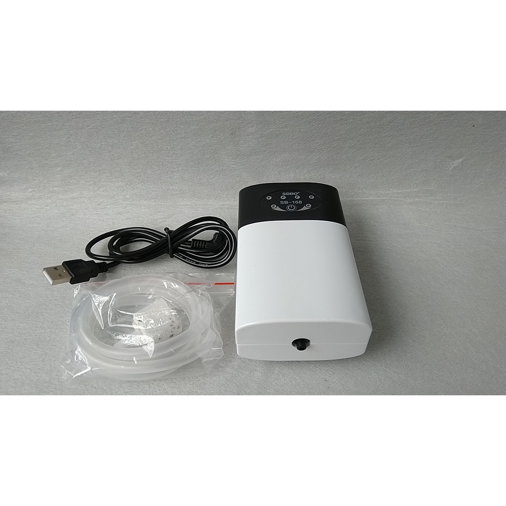 Máy sủi khí Oxy tích điện SOBO dùng cho hồ cá .