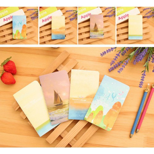 Set 2 sổ tay ghi chép kiểu dáng đẹp mắt tiện dụng