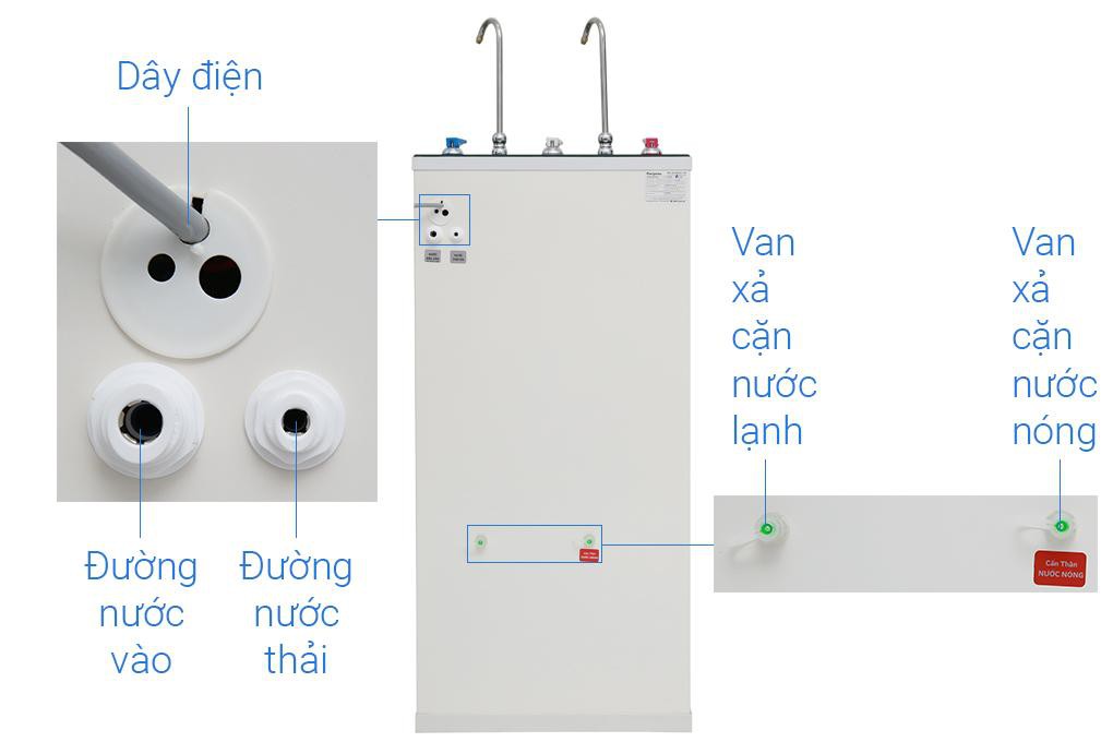 Máy lọc nước RO nóng nguội lạnh Kangaroo KG10A3 10 lõi -Gồm 10 lõi 2 vòi nóng-lạnh-nguội, bảo hành 12 tháng chính hãng