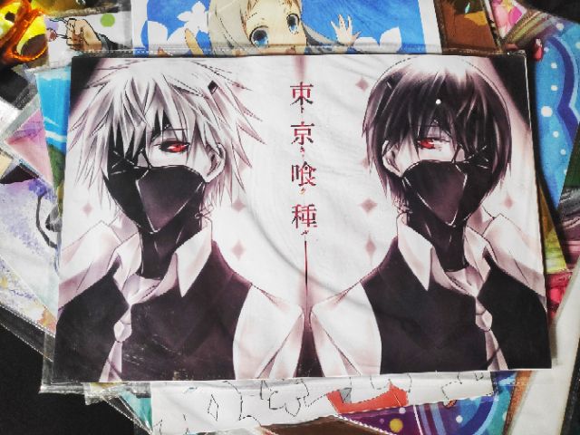 Bộ 8 tờ poster anime khổ A3 giấy đẹp lovelive eromanga sensei tokyo ghoul naruto one piece