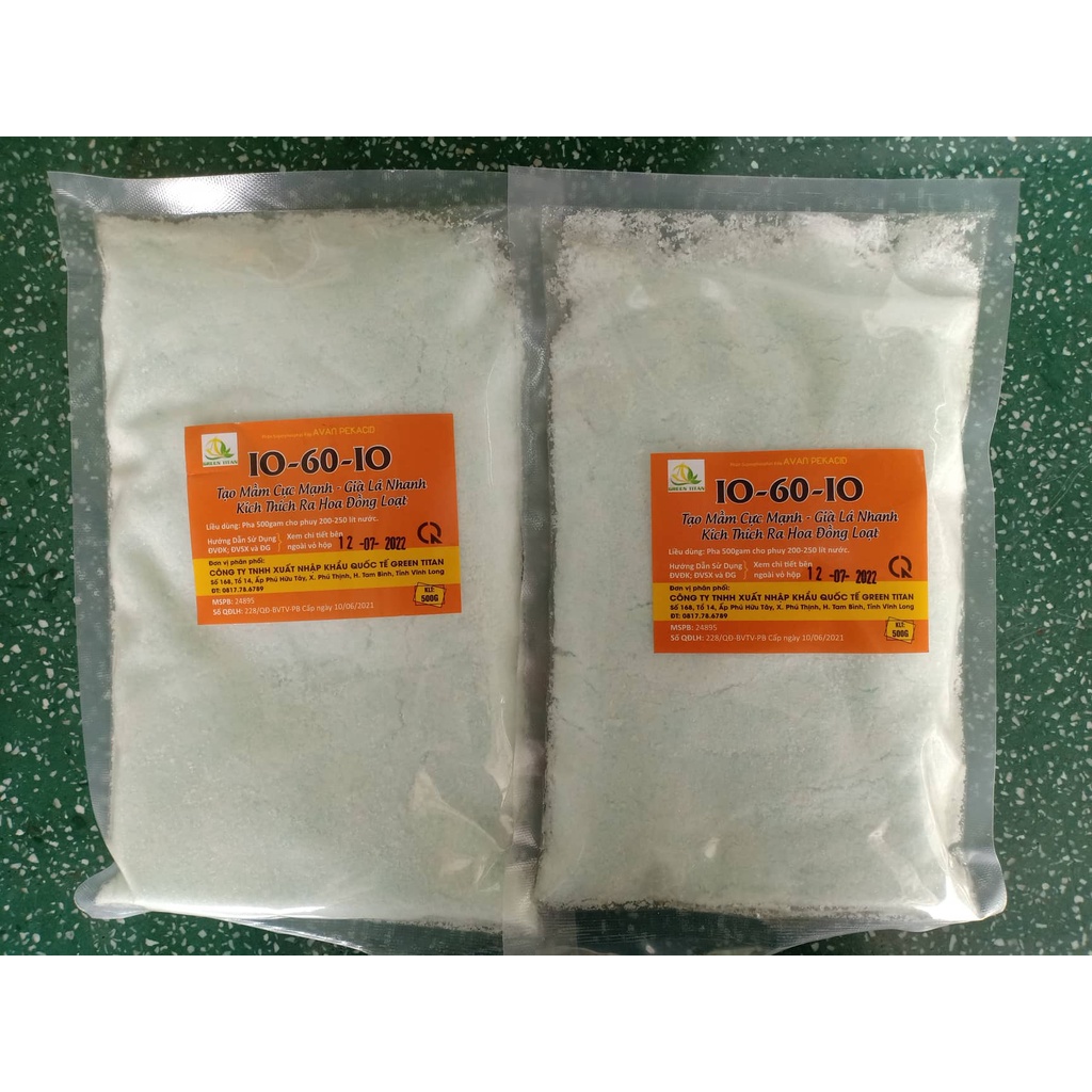 Siêu Tạo Mầm Hoa 10-60-10 1Kg - Tạo Mầm Cực Mạnh - Già Lá Nhanh - Kích Ra Hoa Đồng Loạt