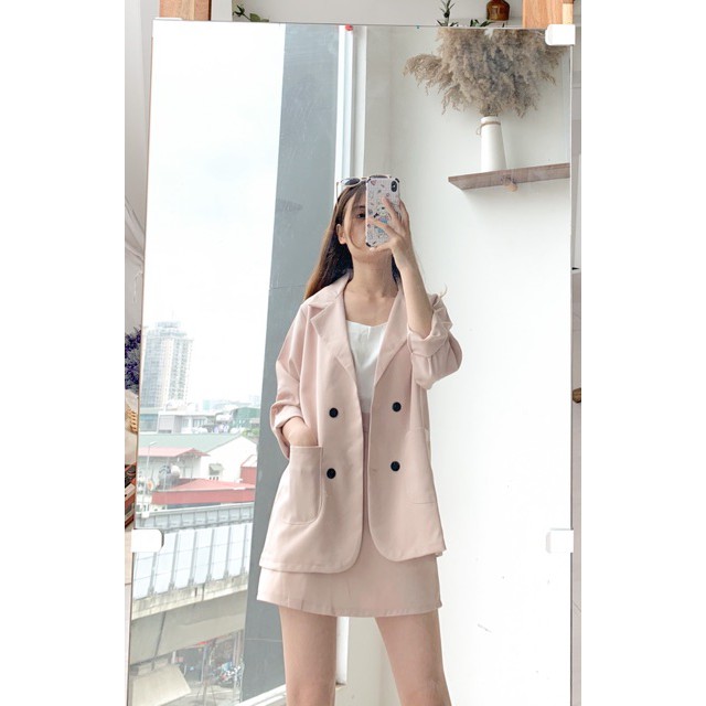[Ảnh thật/Video] Set blazer vest kèm chân váy nhiều màu siêu xinh SET03 | BigBuy360 - bigbuy360.vn
