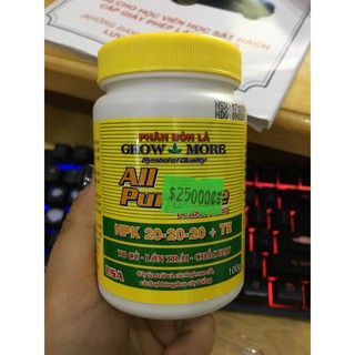 Phân bón lá growmore 20-20-20+te 100gr