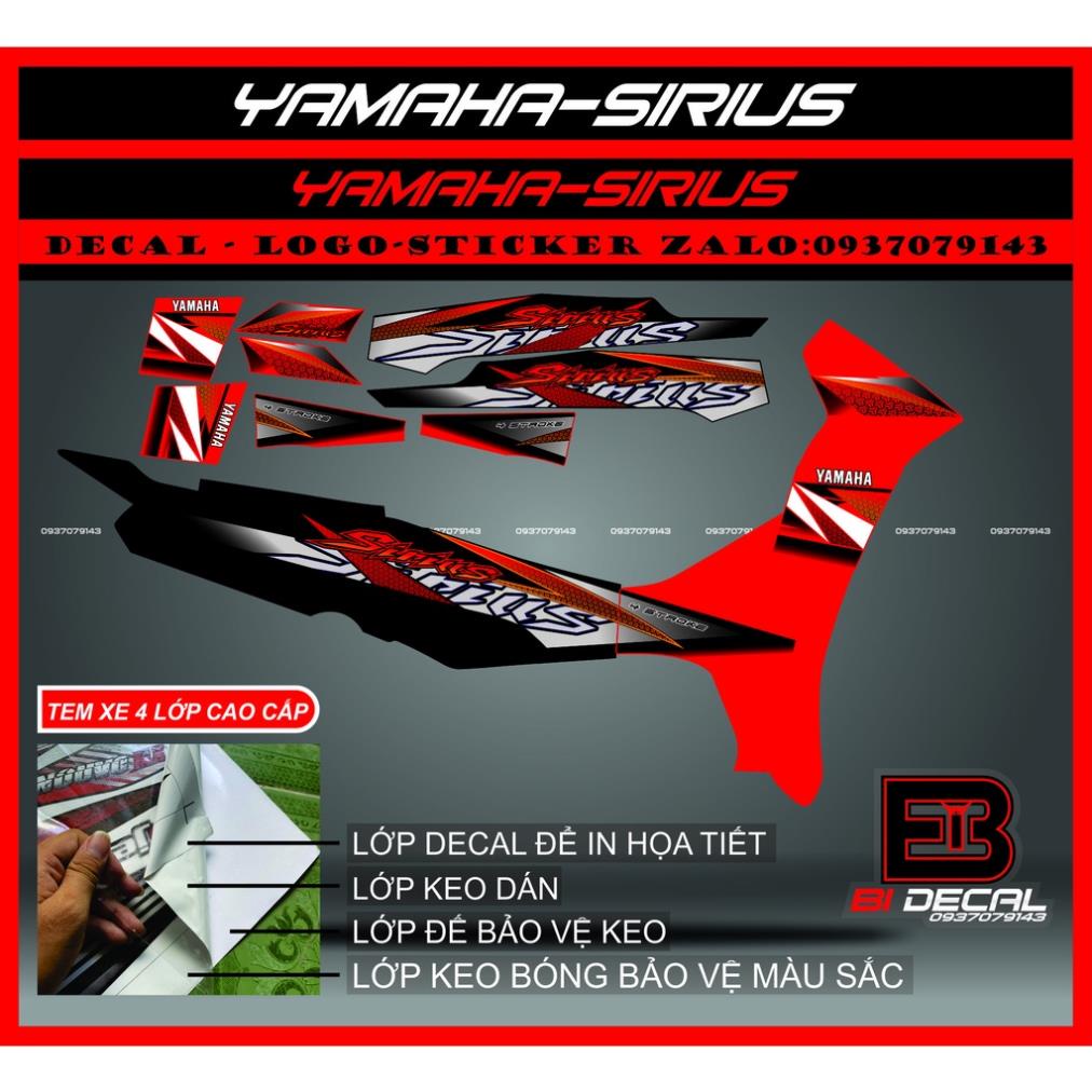 ( Quí khách vui lòng mang ra tiệm cho thợ dán ) Tem Sirius 008