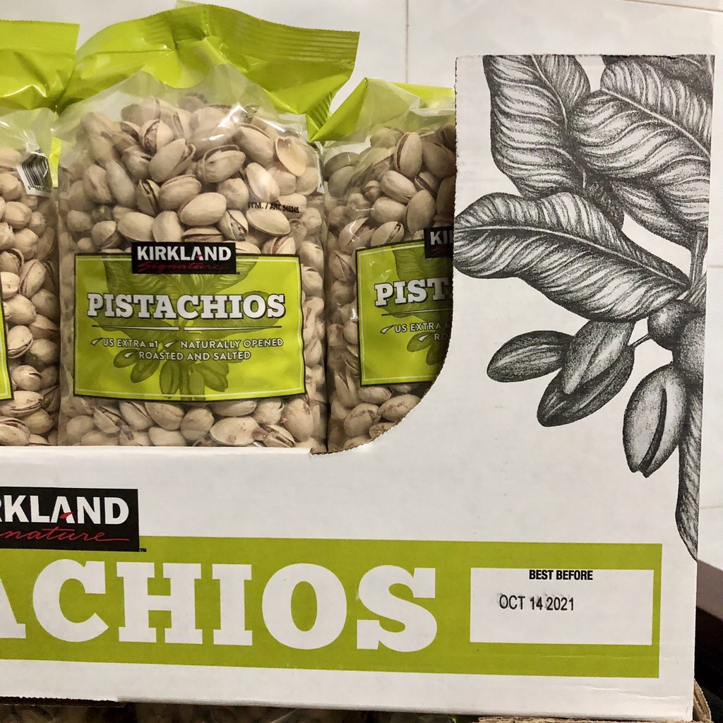 ❤️ Sale xả kho [Date 10/2021] Tách lẻ 100g ~ 70 Hạt dẻ cười Kirkland Pistachios Mỹ (Hạt dẻ rang muối) túi ziplock