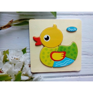 Ghép hình 3D bằng gỗ cho bé