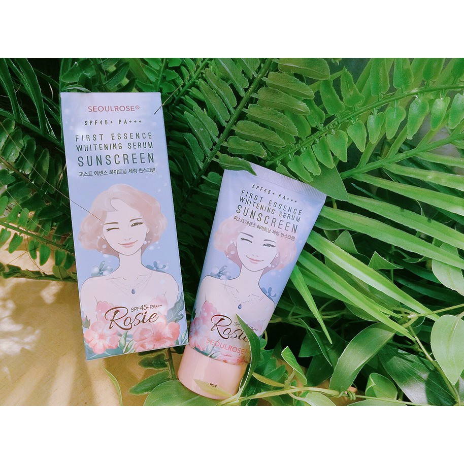 Kem chống nắng Rosie First Essence Whitening Serum Suncreen SPFF45PA+++ | BigBuy360 - bigbuy360.vn