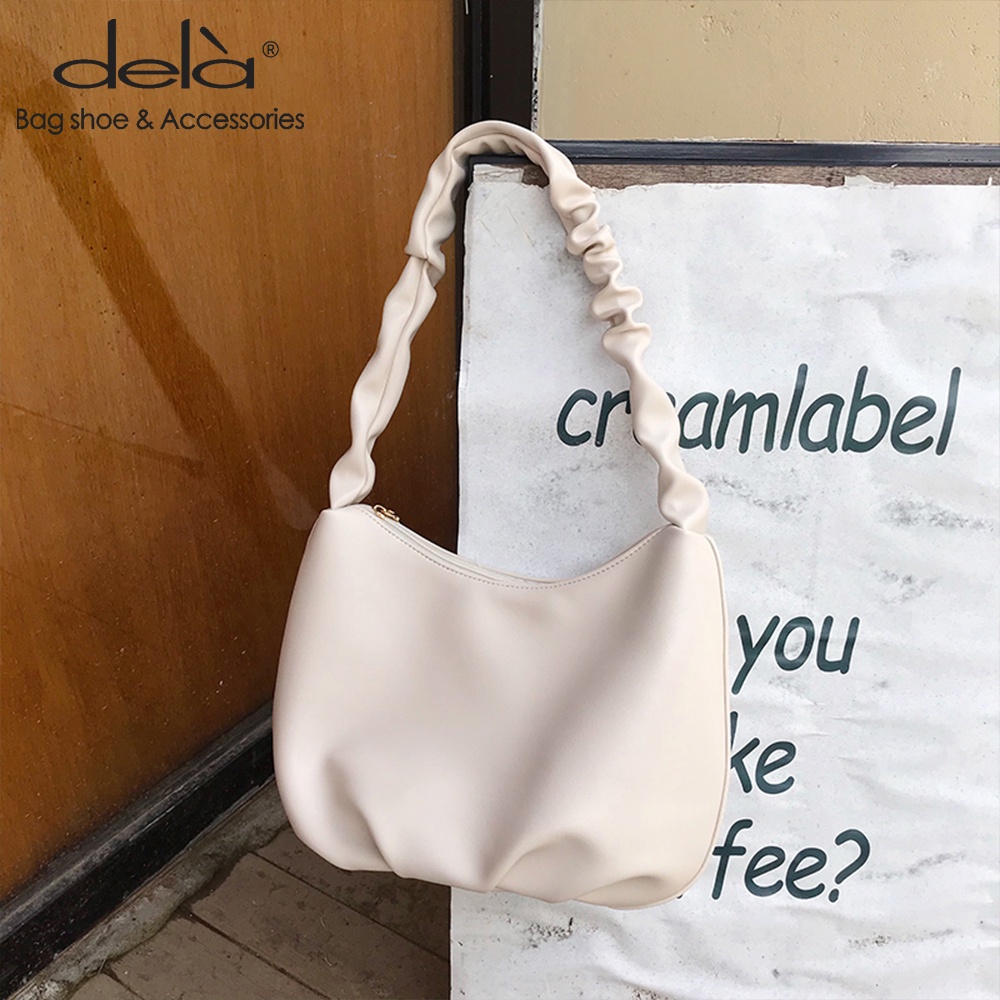 Dela Túi Xách Đeo Vai Hình Đám Mây Chất Liệu Mềm Mại Thời Trang Cho Nữ