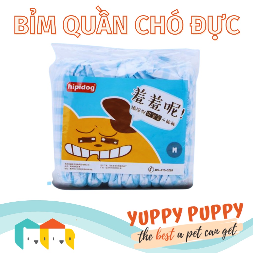 Hipidog Bỉm quần chó chó đực 10 miếng/gói