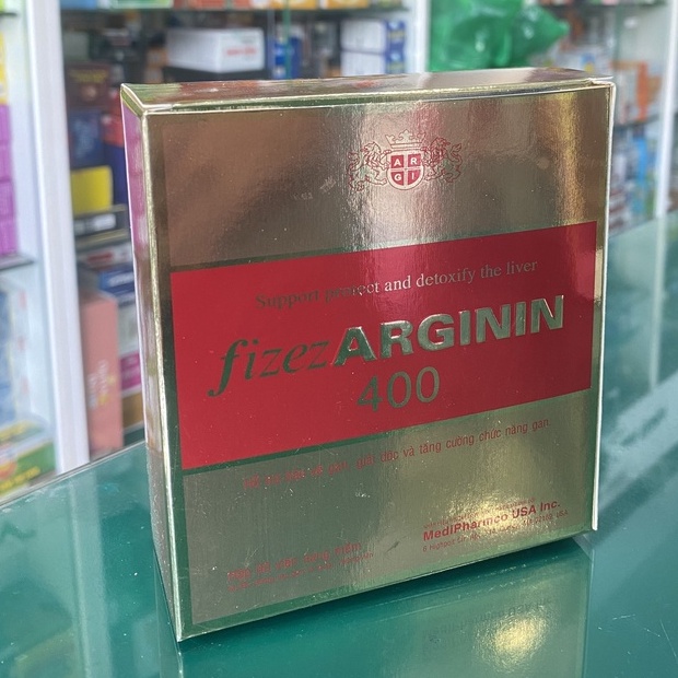 Fizer Arginin 400 -  Hỗ trợ tăng cường chức năng gan cho người men gan tăng cao, gan nhiễm mỡ, xơ gan, mẩn ngứa, mề đay