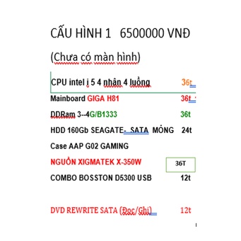 PC I5  cho học tập & văn phòng & chơi gam, Xem phim chất lượng HD 1080p | BigBuy360 - bigbuy360.vn