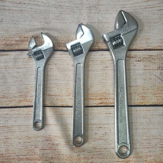 Mỏ lết thép trắng 8-10-12 inch.
