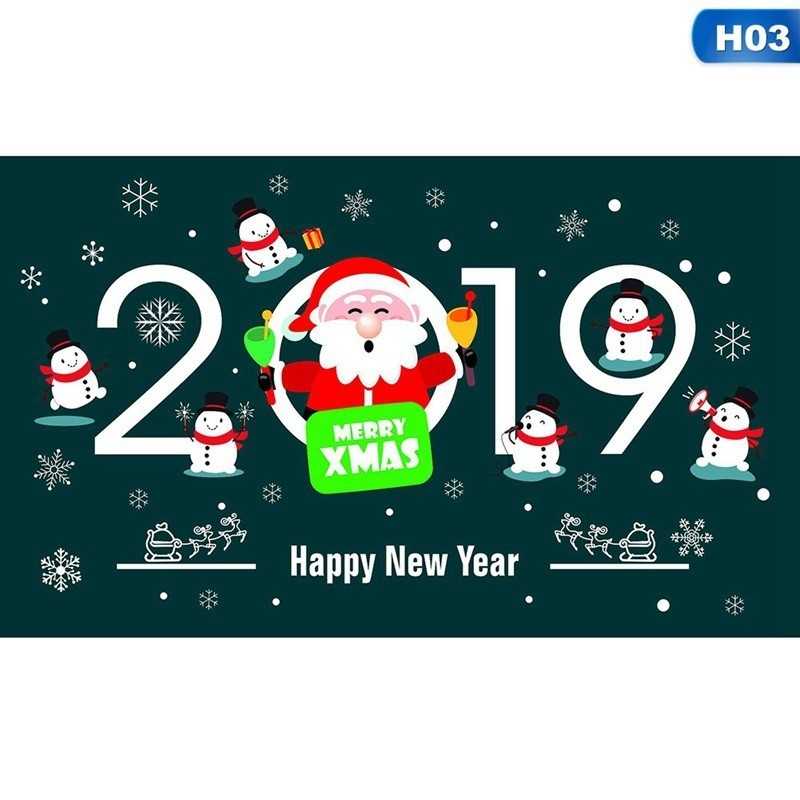 Decal dán tường Merry Christmas phong cách giáng sinh 45 * 60cm