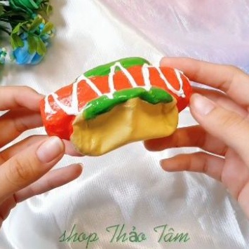 Squishy handmade Bánh Hotdog squishy tự làm giá rẻ mà bền chất đẹp [Shop Thảo Tâm]