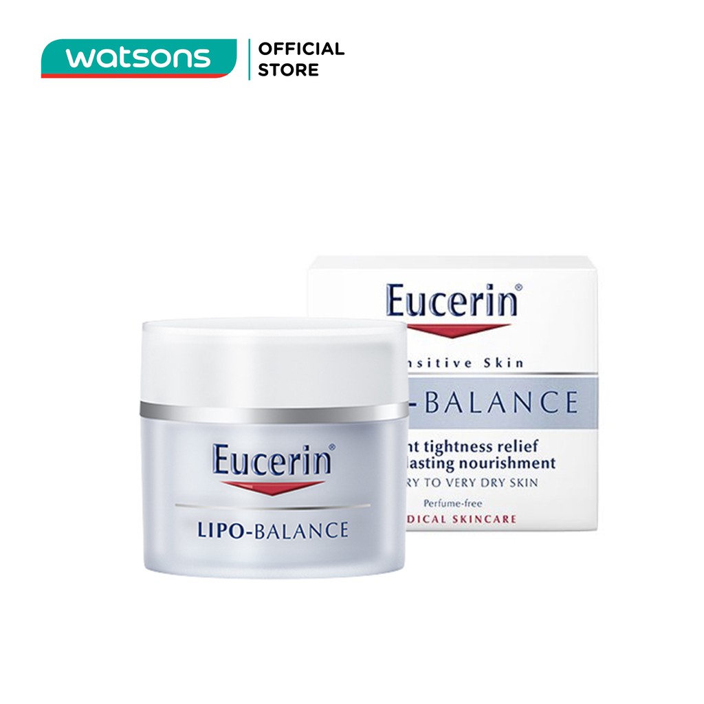 Kem Dưỡng Ẩm Cho Da Khô Và Nhạy Cảm Eucerin Lipo Balance 50ml