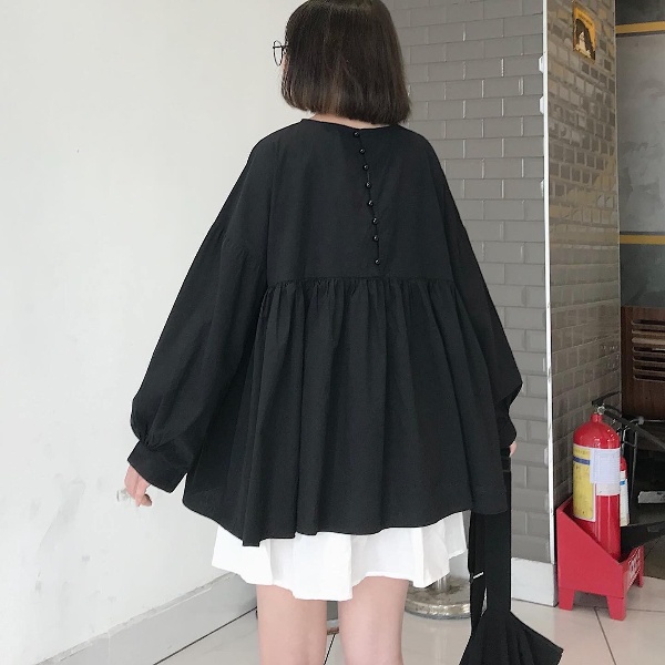 Áo Babydoll Nữ  JEMCLOSET Form Rộng Suzyn Vải Thô Hàn Quốc Mềm Mịn Phối Cùng Chân Váy Hoặc Quần Short Cực Xinh - 1925