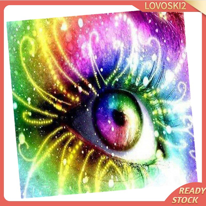 [LOVO] Diamond DIY Painting Embroidery Rhinestone Eye Painting Cross Stitch Kits A