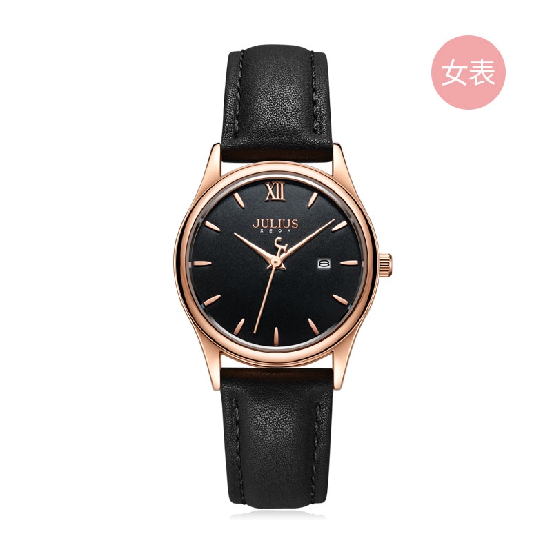 Đồng Hồ julius / julius ja-1309 Đồng Hồ Đeo Tay Kiểu Dáng Đơn Giản Phong Cách Retro Dành Cho Cặp Đôi