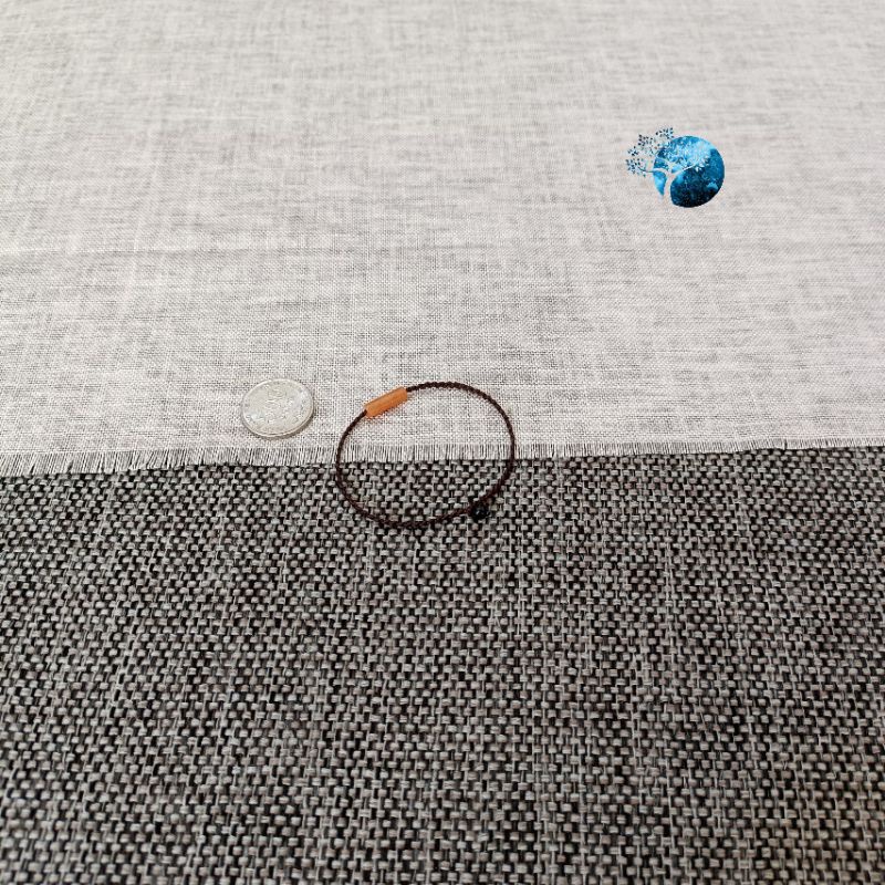 Vòng tay tết dây lu thống đá aventurine cam