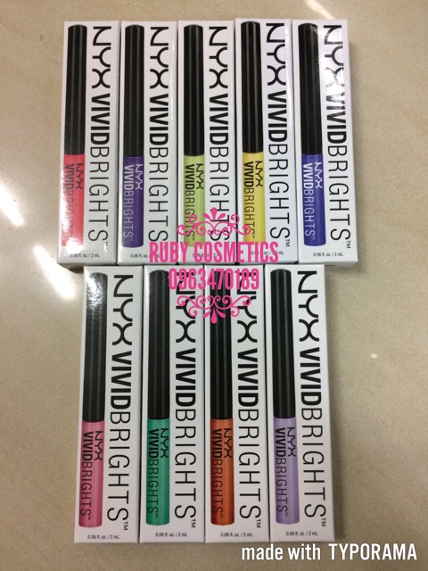 Kẻ Mắt Nước / Eyeliner Nyx Vivid Brights Liner (2ml)