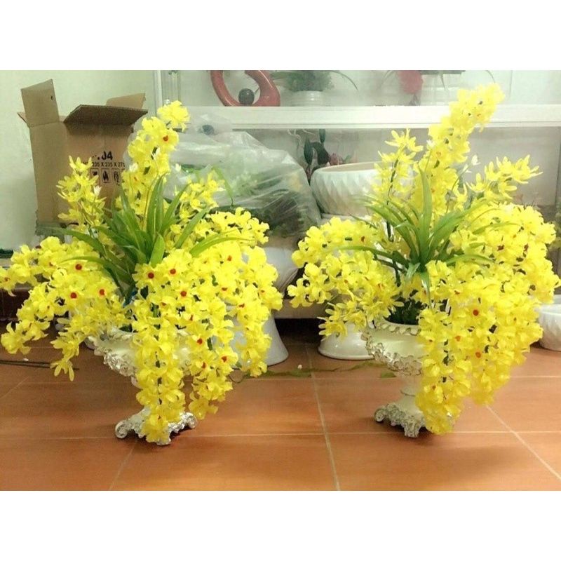 Nguyên liệu làm mẫu hoa lan,hoa pha lê,hoa đá theo mẫu(1 bình)