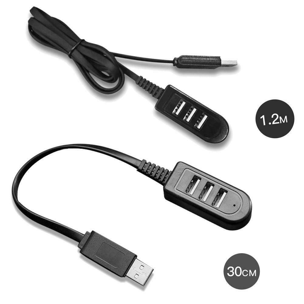 Bộ Chia 3 Cổng Usb 2.0 Dài 0.3m/1.2m Có Bộ Chuyển Đổi Hub Pc Mini Usb S2Q5 Laptop Nguồn Hab Cho Z5S3