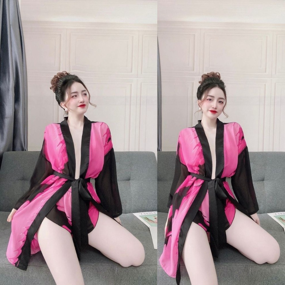 Váy ngủ áo choàng ❣️FREE SHIP❣️ Đầm ngủ sexy lụa Chiffon Chất Siêu Mát Dáng Siêu Xinh <70kg | BigBuy360 - bigbuy360.vn