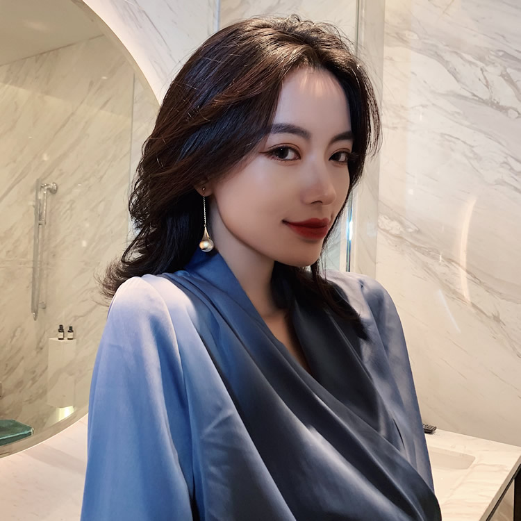 Khuyên Tai Dáng Dài Đính Ngọc Trai Phong Cách Hàn Quốc