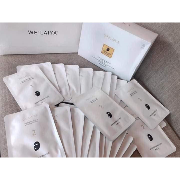 [Giá Dùng Thử] Mặt Nạ Trắng Da Weilaiya Chính hãng Bổ Sung Nước Dưỡng ẩm Da Trắng Hồng Rực Rỡ - Hộp 28 Miếng (Sẵn SLL) | BigBuy360 - bigbuy360.vn