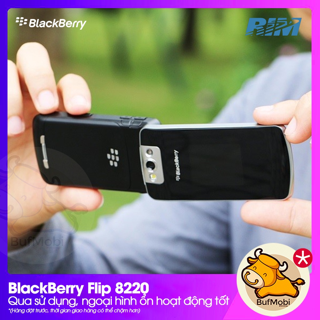 BlackBerry 8220 Flip hoạt động ổn định, đầy đủ chức năng, zin nguyên bản