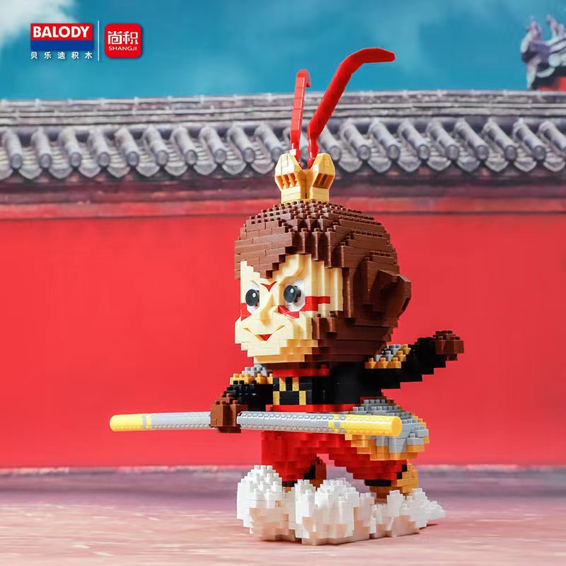 Đồ Chơi Lắp Ráp Mô Hình Monkey King Qitian Dasheng Giáo Dục Trẻ Em