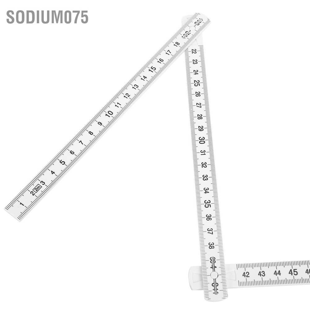Hot Deals 2 cái 2m Thợ mộc gấp 2m Thước nhẹ Công cụ chế biến gỗ thanh đo nhỏ gọn Spot ExpressSodium075