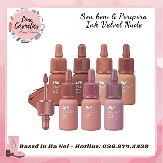 Son Kem Lì Peripera Ink Velvet Nude Màu 17 23 24 25 26 27 28 29 30 31