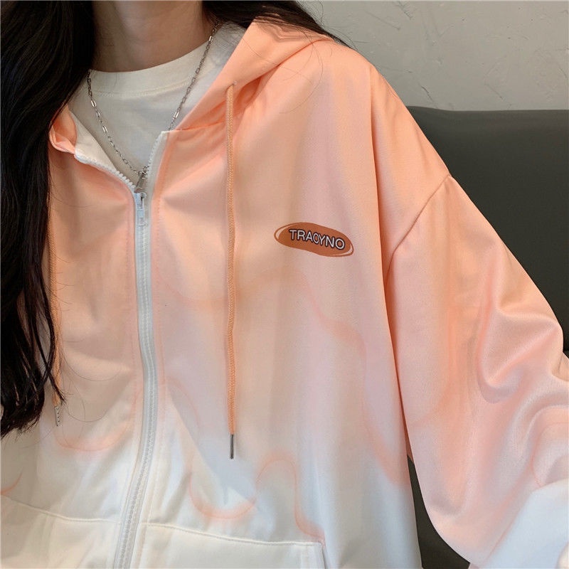 【Yuki】Áo khoác nỉ 1 lớp dày dặn màu loang siêu phong cách | BigBuy360 - bigbuy360.vn