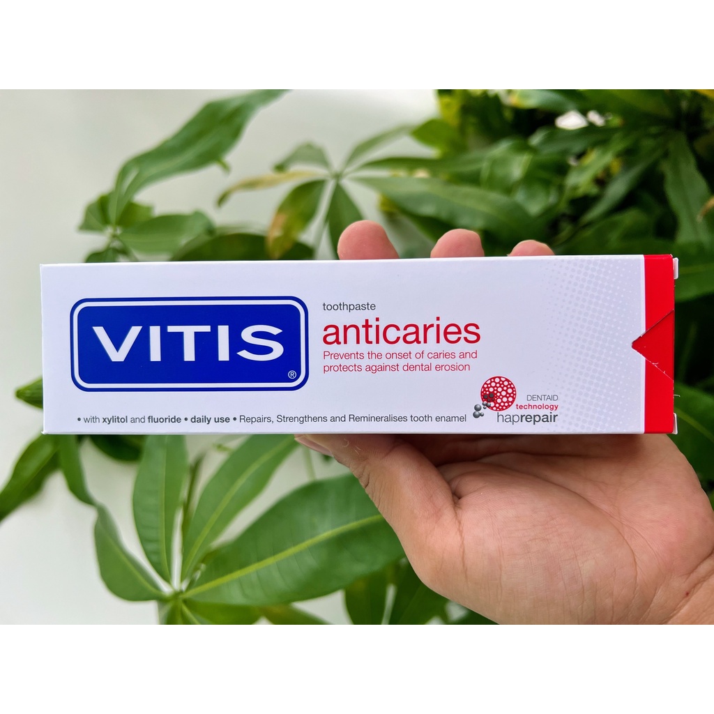 Kem đánh răng ngăn ngừa sâu răng Vitis Anticaries 100ml/ Tây Ban Nha