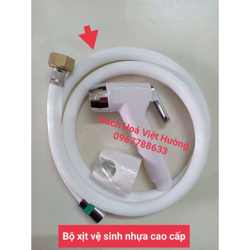 Bộ vòi xịt vệ sinh nhựa cao cấp. vòi xịt toilet(bồn cầu)