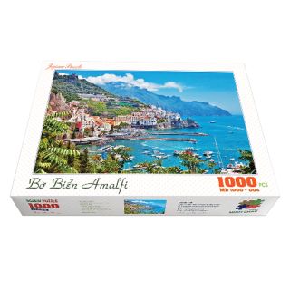 Tranh xếp hình 1000 mảnh minh châu - bờ biển amalfi, ý