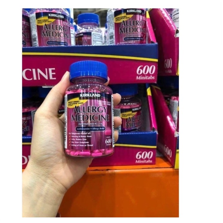 Kirkland Signature Chống dị ứng Allergy Medicine 600v