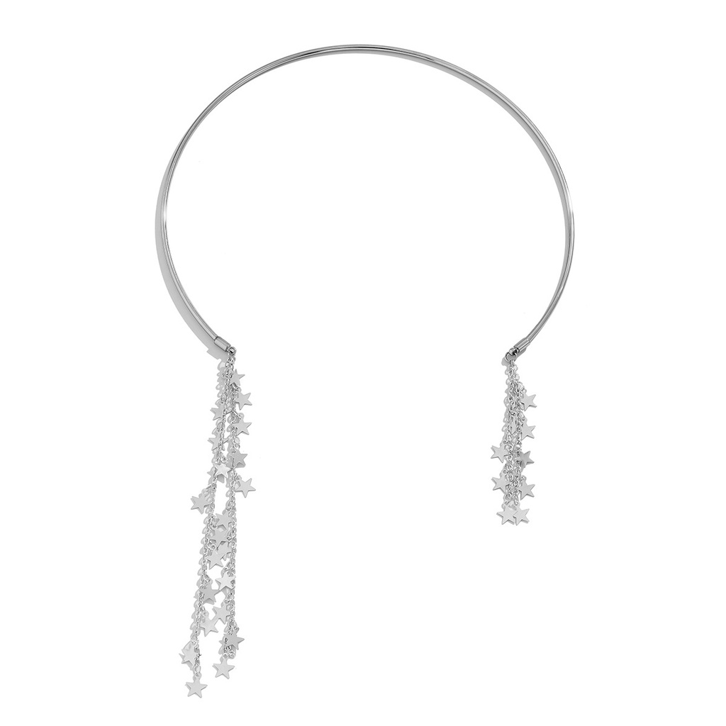 Vòng cổ OIMG chữ c bằng hợp kim màu vàng đồng phong cách bohemian thời trang cho nữ